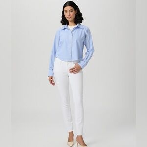 PAIGE Women's Cream Skinny Jeans